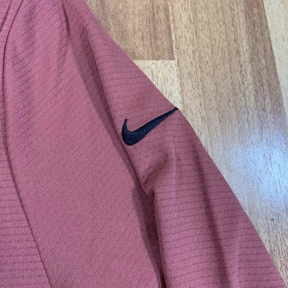 Nike Pullover Womens Extra Large Burgundy 1/4 Zip Casual Golf